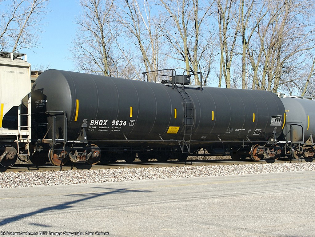 SHQX Tank Car 9634