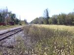 Looking West toward the yard lead