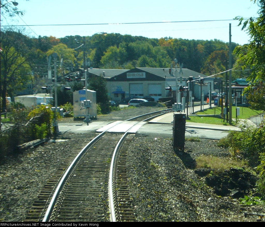 Curving away from Nanuet station