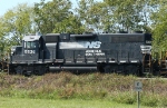 NS 5536 part of a 6 unit consist heading back to the yard