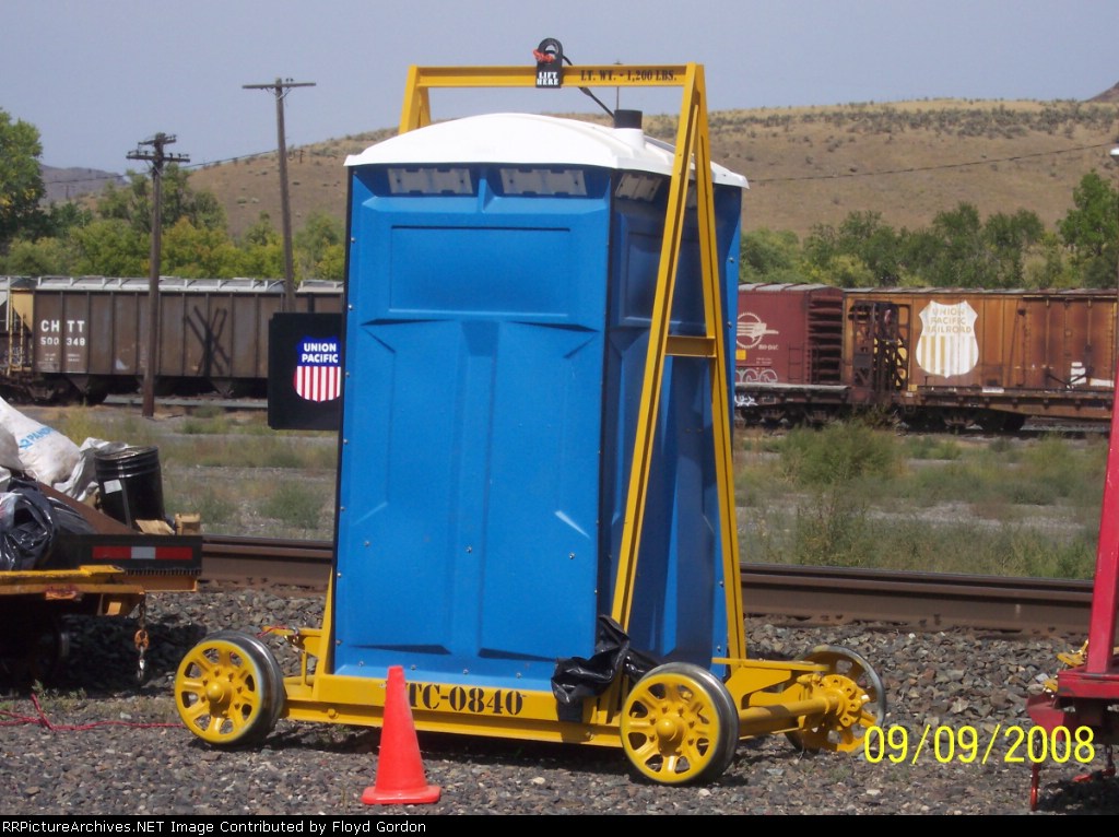 UP porta-potty on wheels