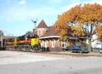 Passing the former Rock Island depot