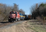 Crossing through former IC charter line abutments