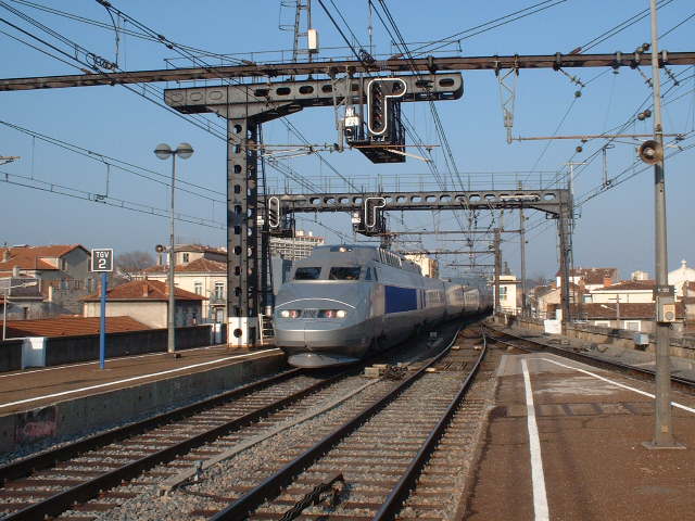 The TGV arrives