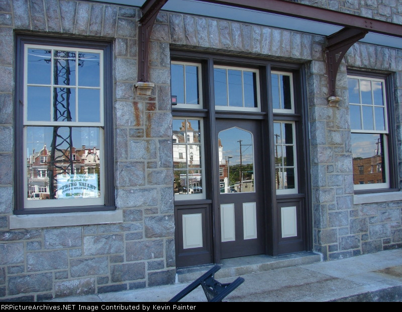 Rebuilt station entry & windows