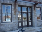 Rebuilt station entry & windows