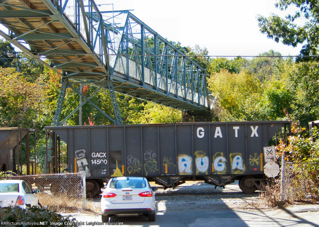 GACX 14500 under the footbridge