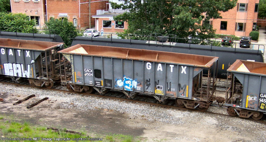 GACX 14504 with peeling number decal