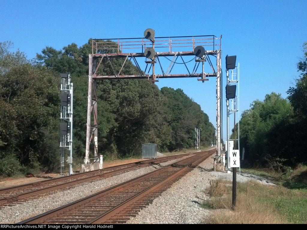 New signals next to the old searchlights