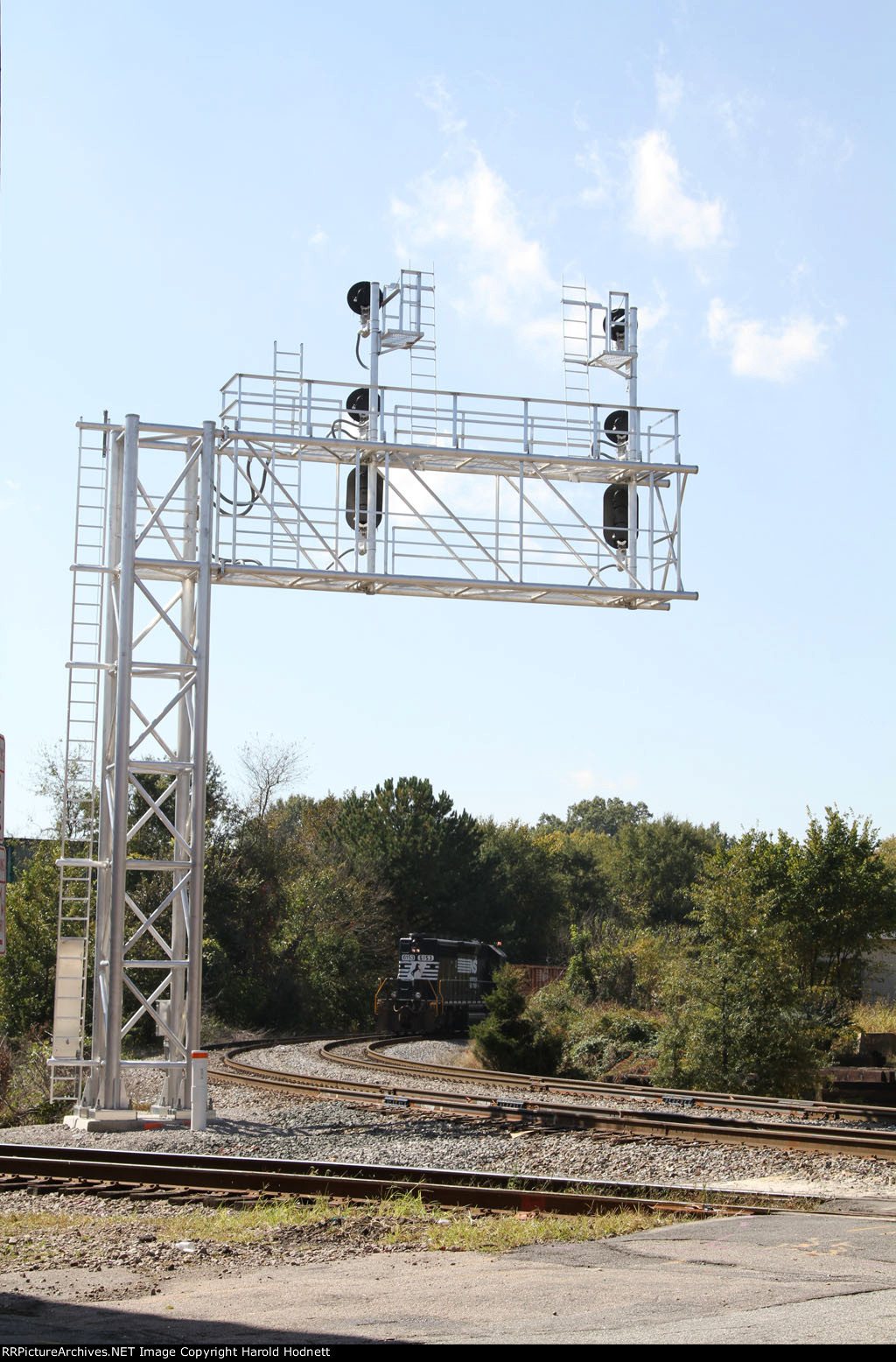 The new signals at Boylan, before the approach to Southern Junction