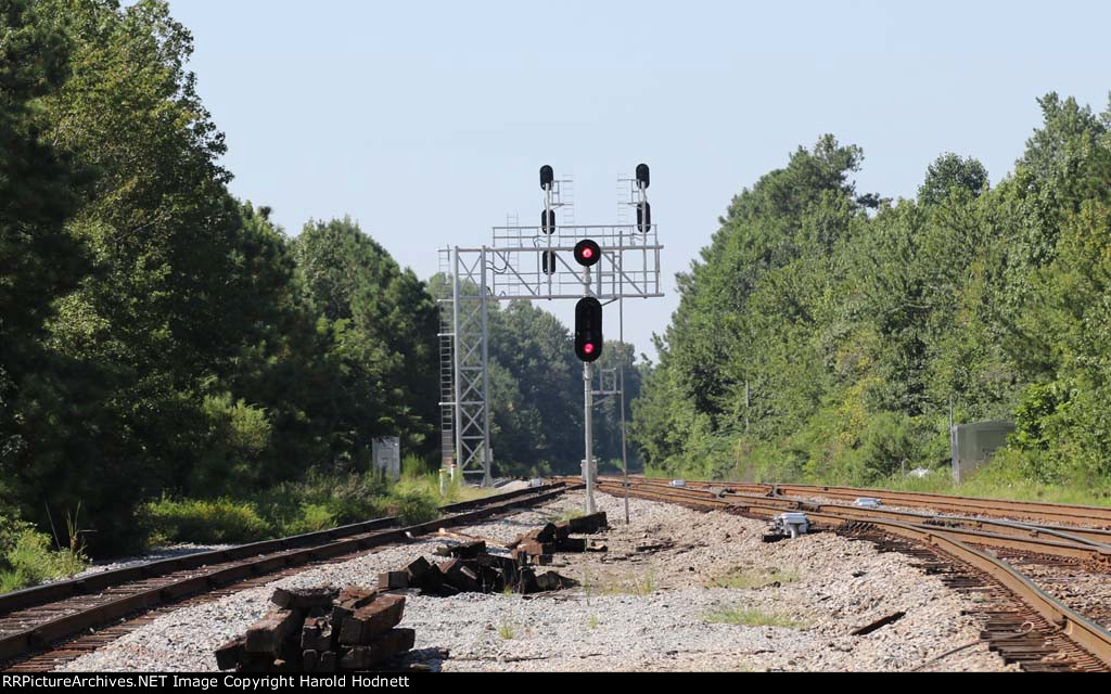 Signal for the yard lead at YD