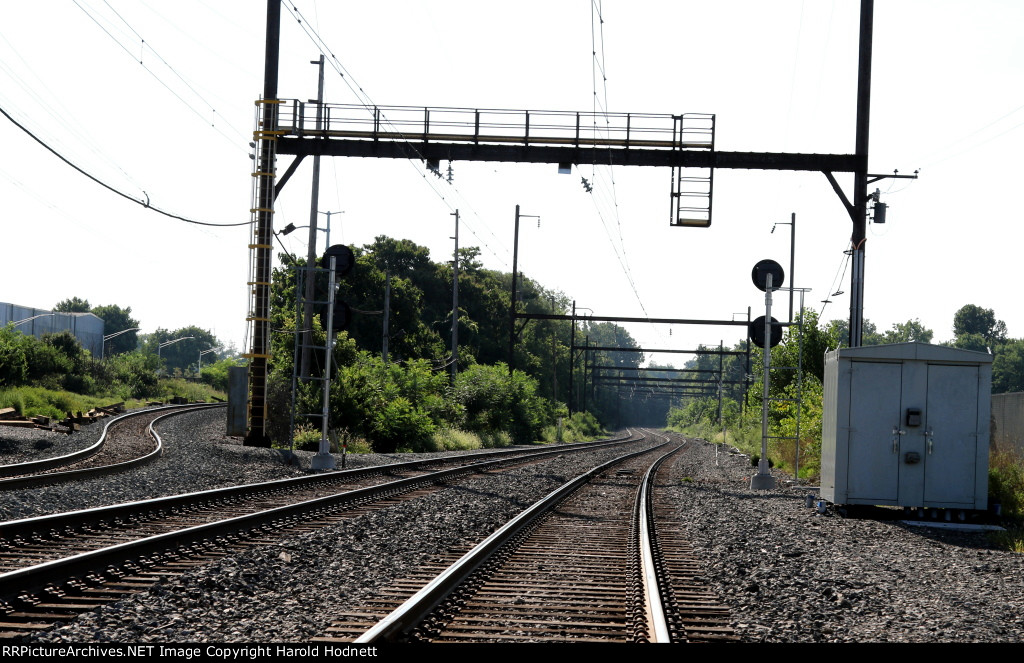 Signals and track near the station