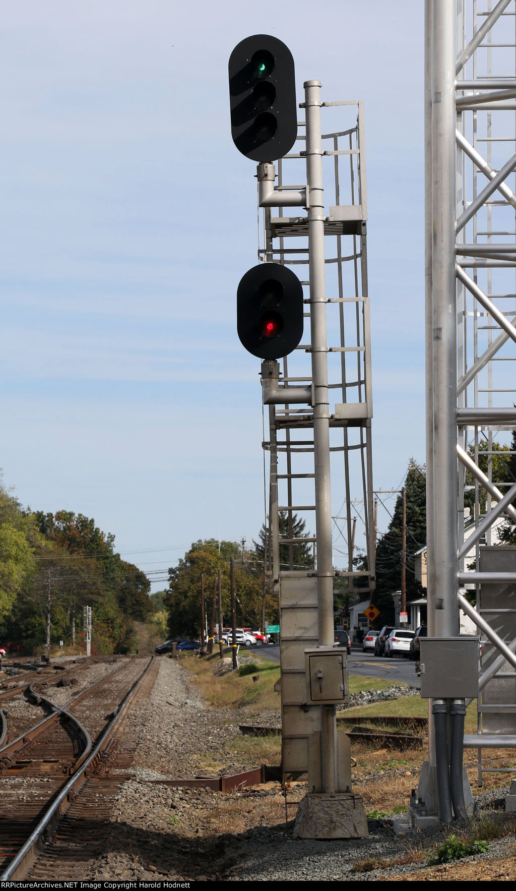 Existing signal for eastbound trains
