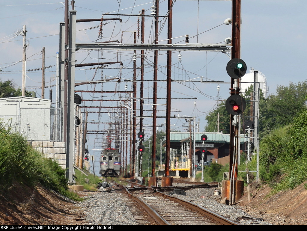 Signals along the SEPTA line