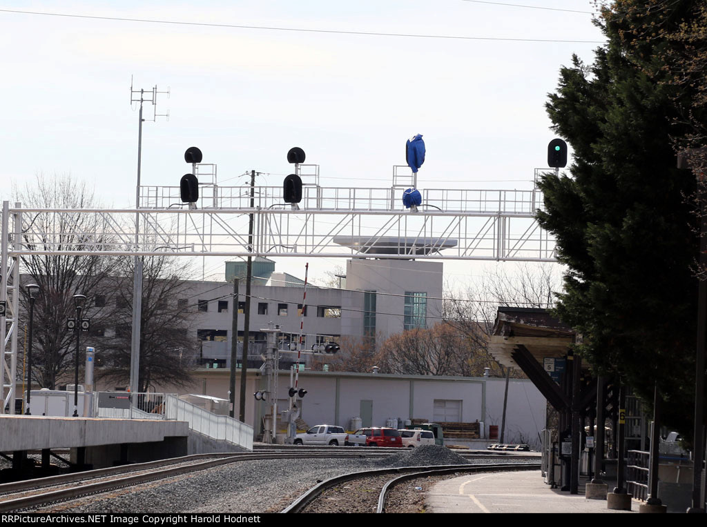 Clear signal at the current Amtrak Station