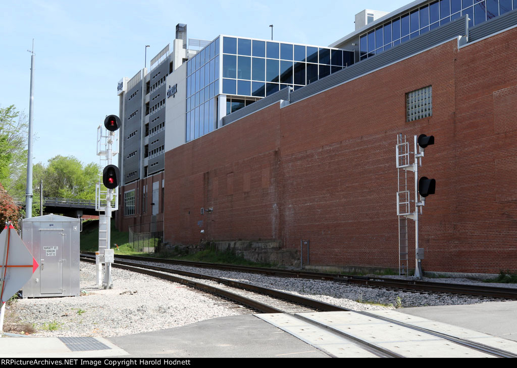 The signals at Hargett Street