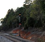 Signal at Barber Junction facing nortbound/westbound