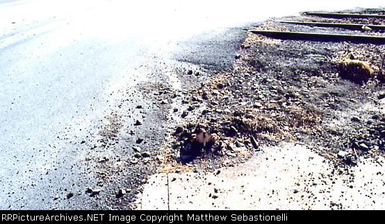 Leftover crossing signal post