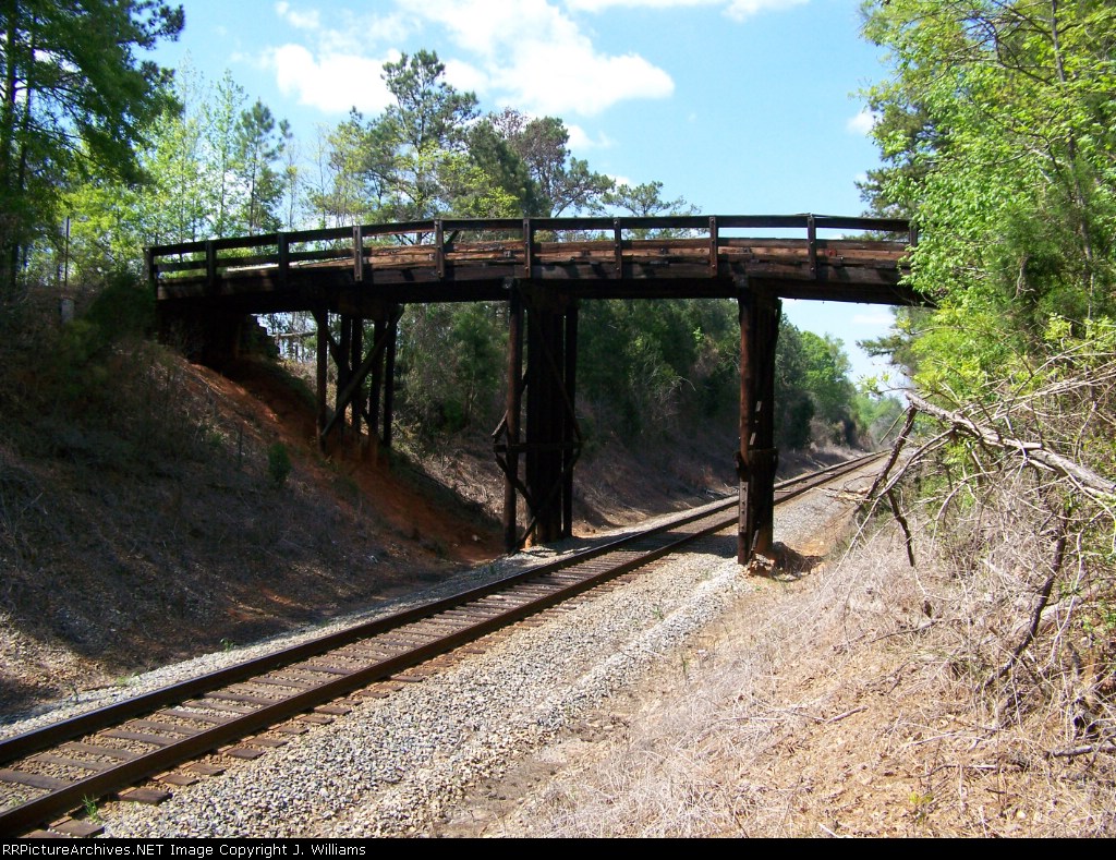 Vary old wooden bridge