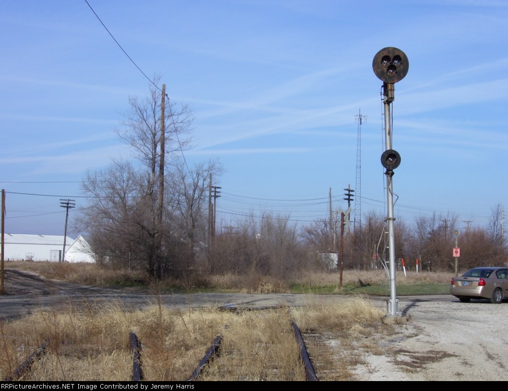 Closer shot looking west