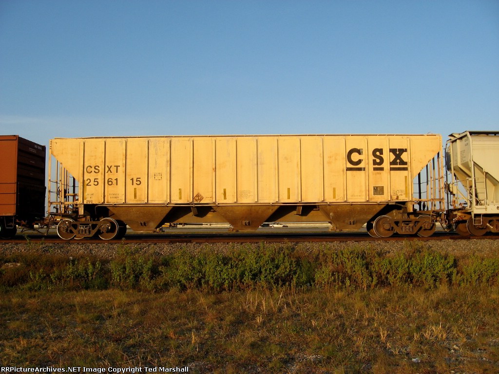 Side "A" of CSXT 256115 sitting on the siding