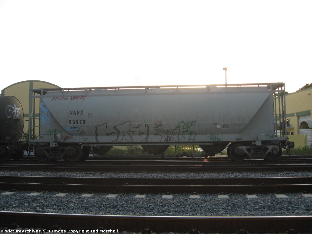 Side "B" of NAHX 93970 sitting on the siding