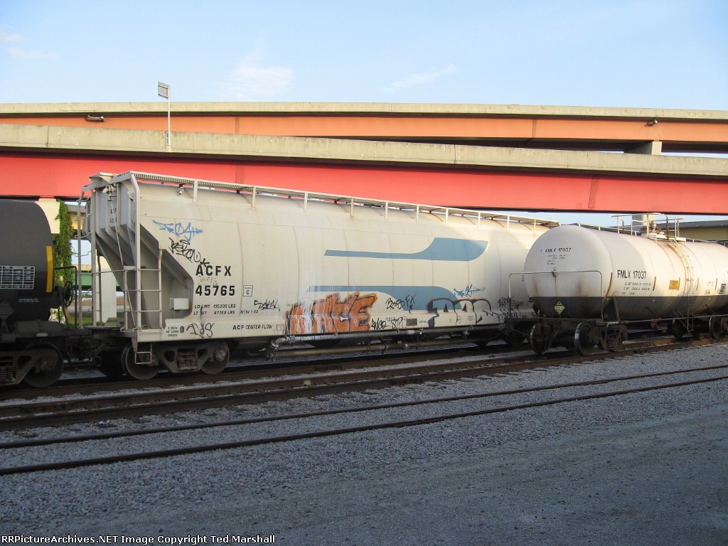 Side "A" of ACFX 45765 sitting on the siding