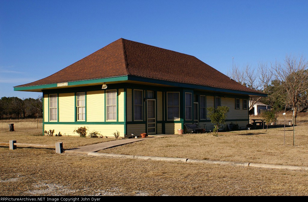 Restored Rochelle, Texas ATSF depot