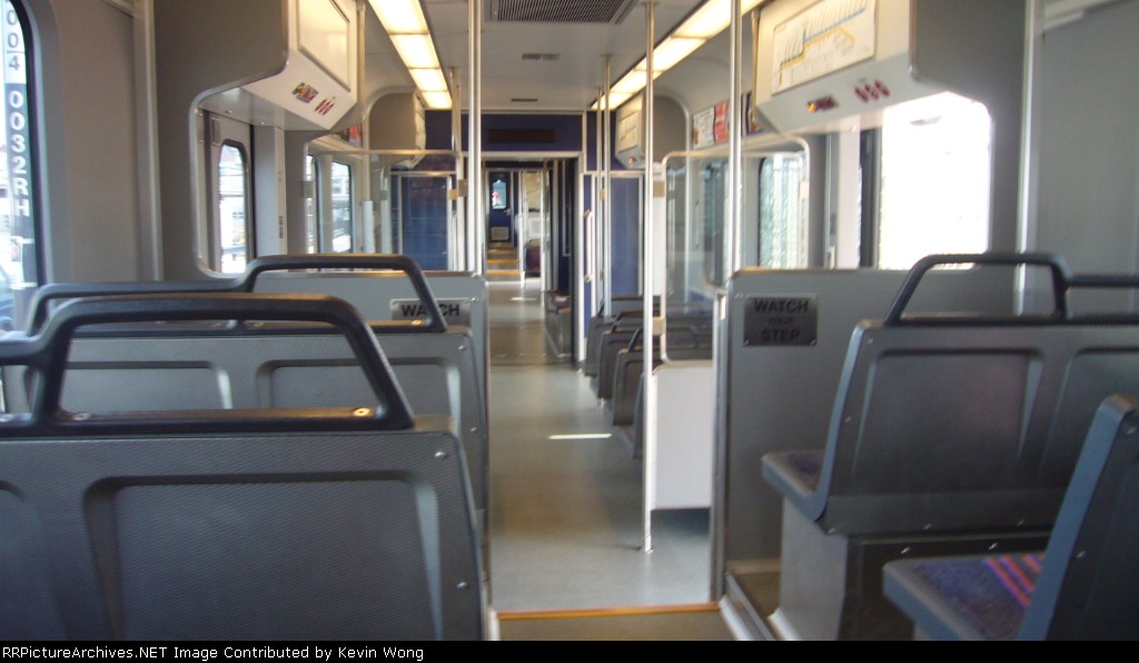 HudsonBergen Light Rail car interior