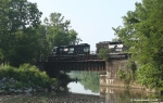 NS 3430 & 3431 rolling over the bridge