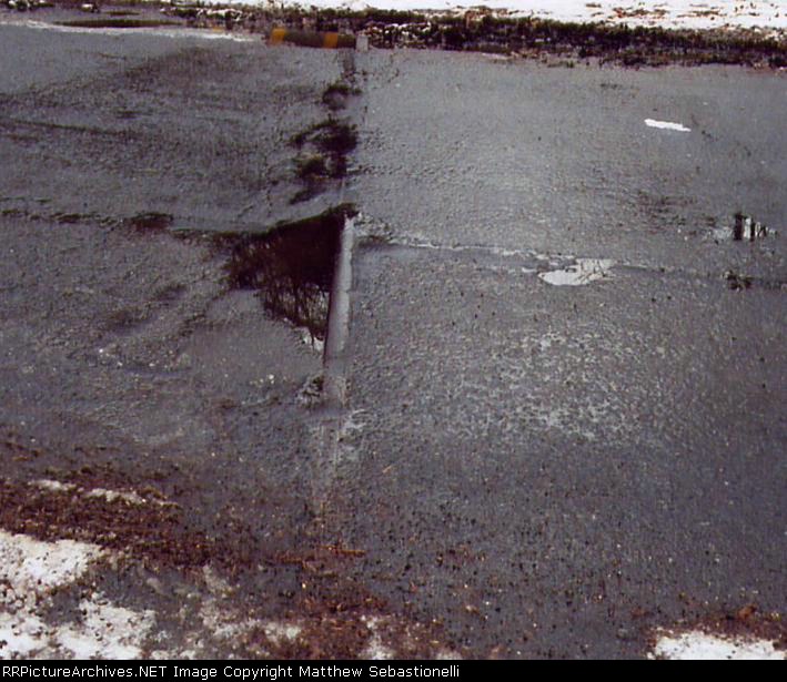 Rail still in the ground