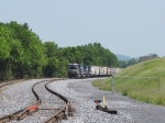 A zoomed out look of the grain train and the S-curve, heading into the VPGC Mill