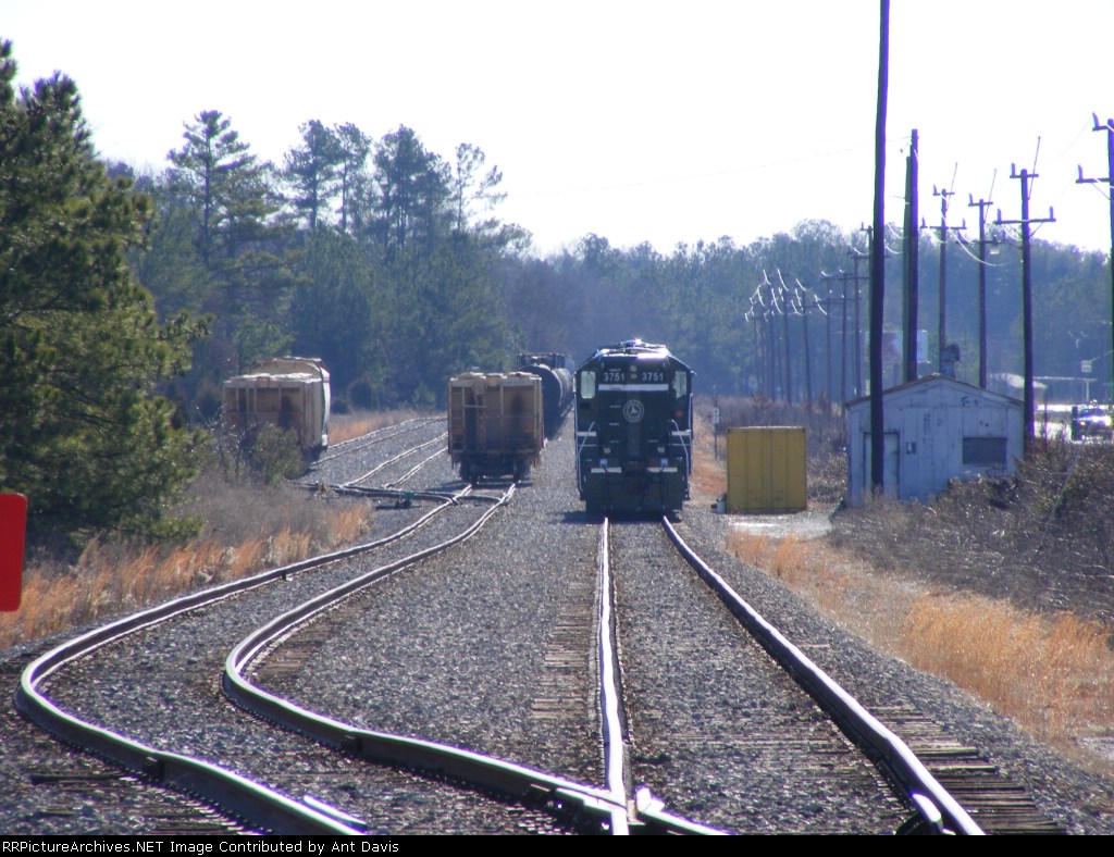 A look down into Greenville & Westerns Yard