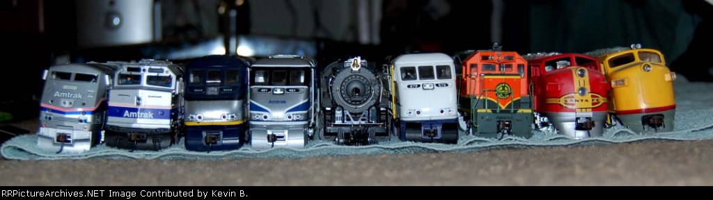 All of my HO scale engines