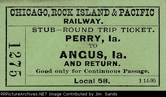 Rock Island Ticket