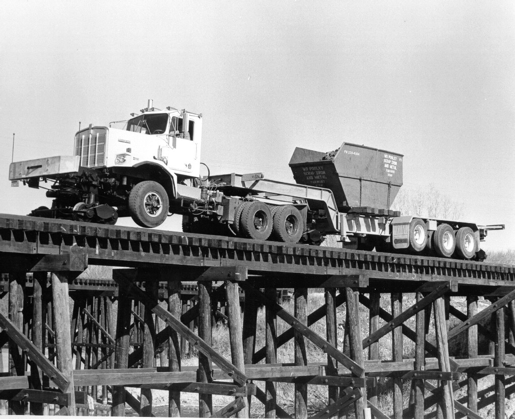 Hy-Rail equipped Semi