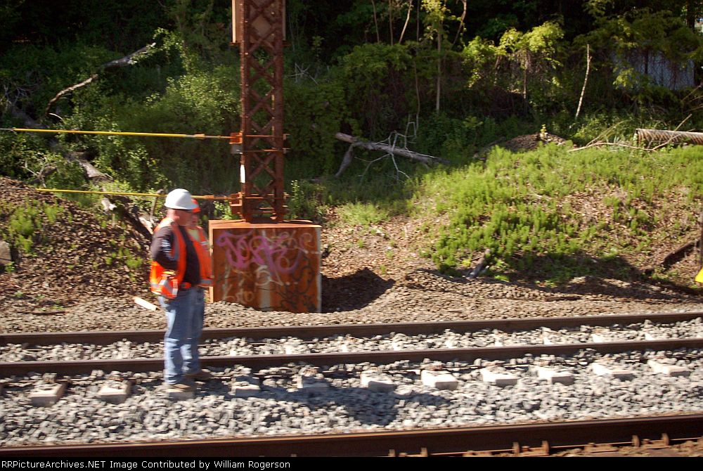 Metro North Commuter Railroad (MNCR) MoW Personnel along the Northeast Corridor 