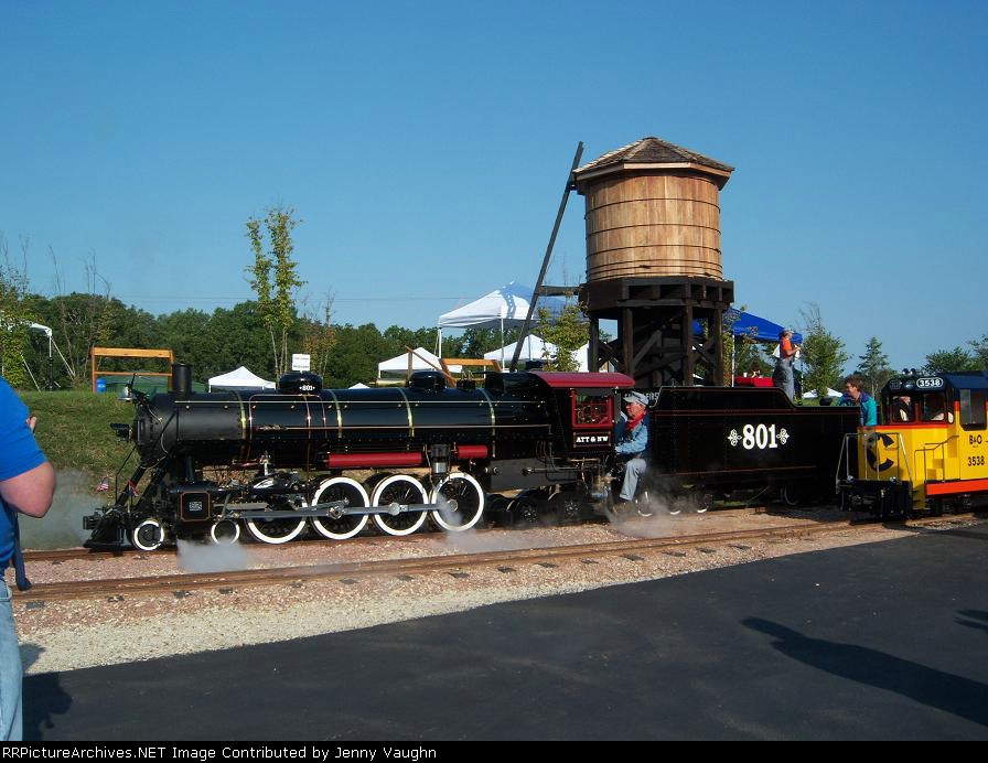 #801 and Chessie in the station