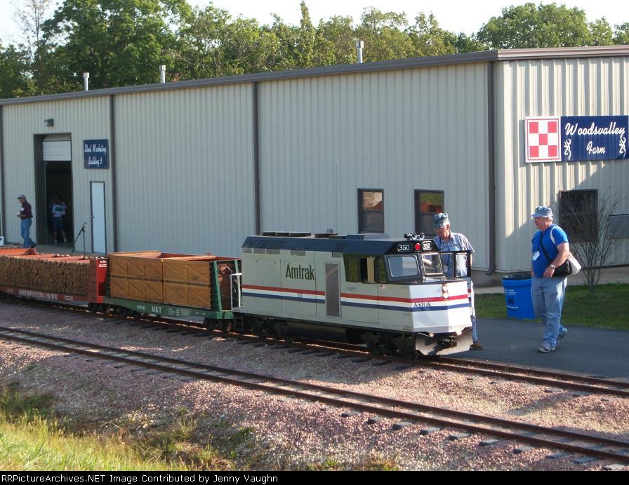 Amtrak at the station