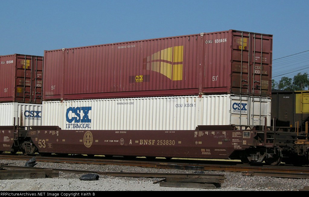 BNSF 253830A and CSXU 939404