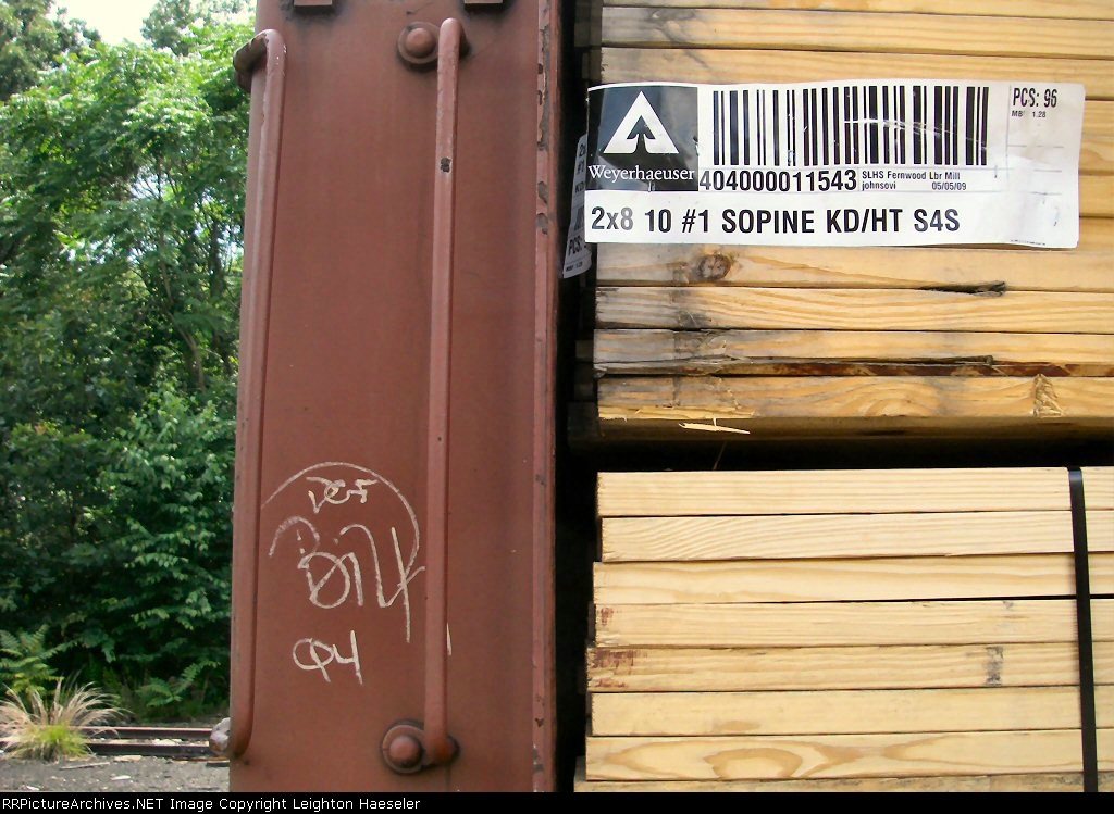 GTW 623404 (ex-CN 623404) lading tag