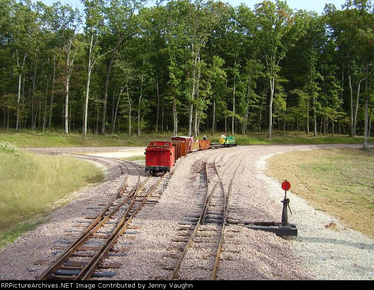 GP-9 and train going away
