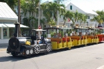 View of the Concf Tour Train Westbound on Douval Street