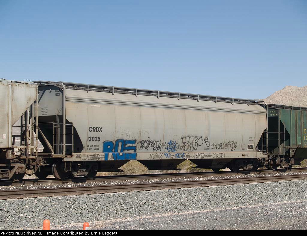 CRDX 13025 in a WB grain train at 3:38pm