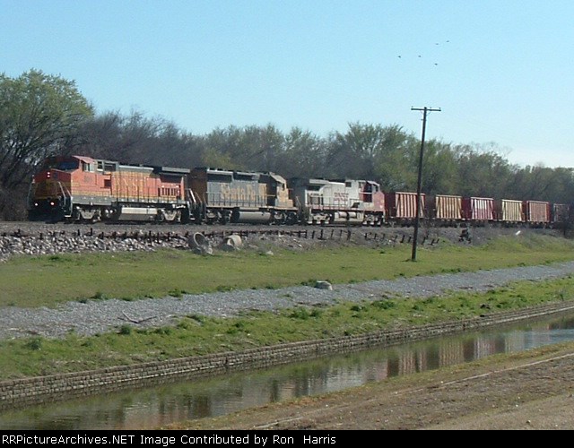BNSF rock train Carrollton, Texas