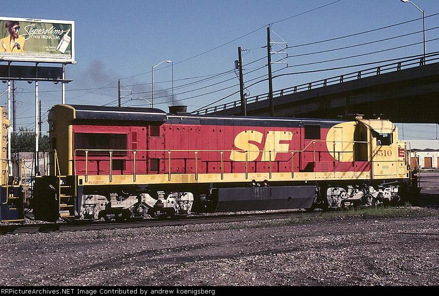 Atchison, Topeka & Santa Fe General Electric SF-30C 9510