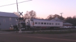This old dinner car that has been at Madison, Mississippi is being moved.  