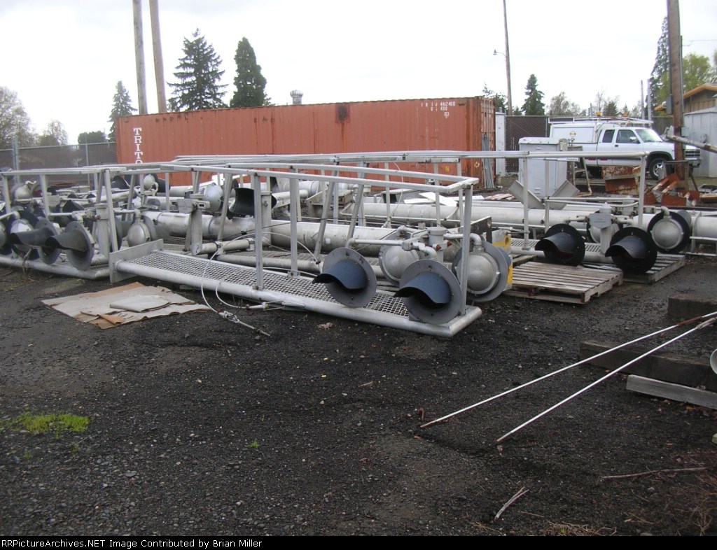 Catilever Crossing Signal bridges stock-piled