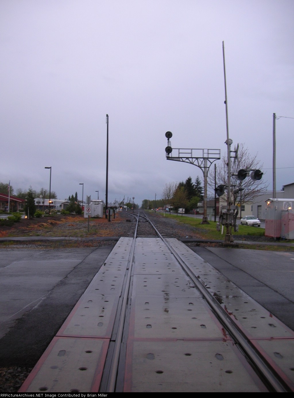 Ex-SP double head signal bridge