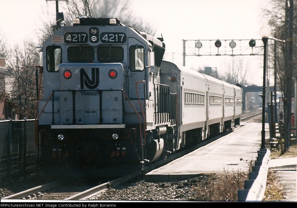 4217  about to depart from Radburn  enroute to Hoboken